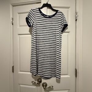 Market & Spruce Navy and White Striped Dress
